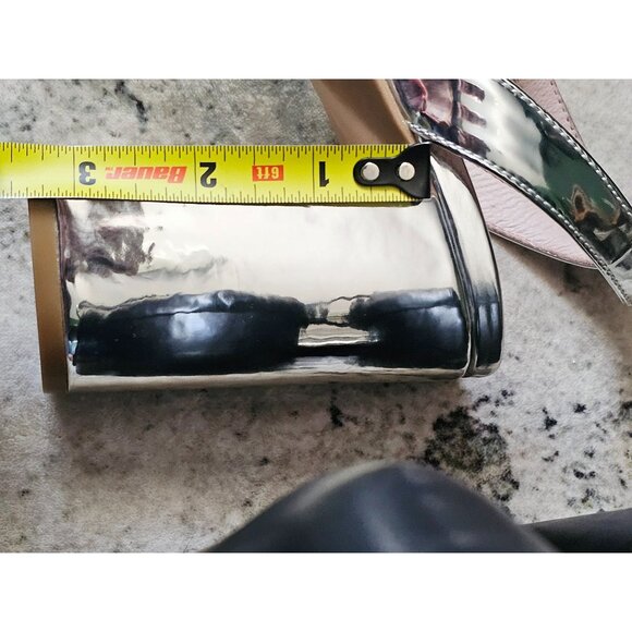 Chinese laundry Teresa patent metallic silver heel 4in size 10 - Picture 8 of 8
